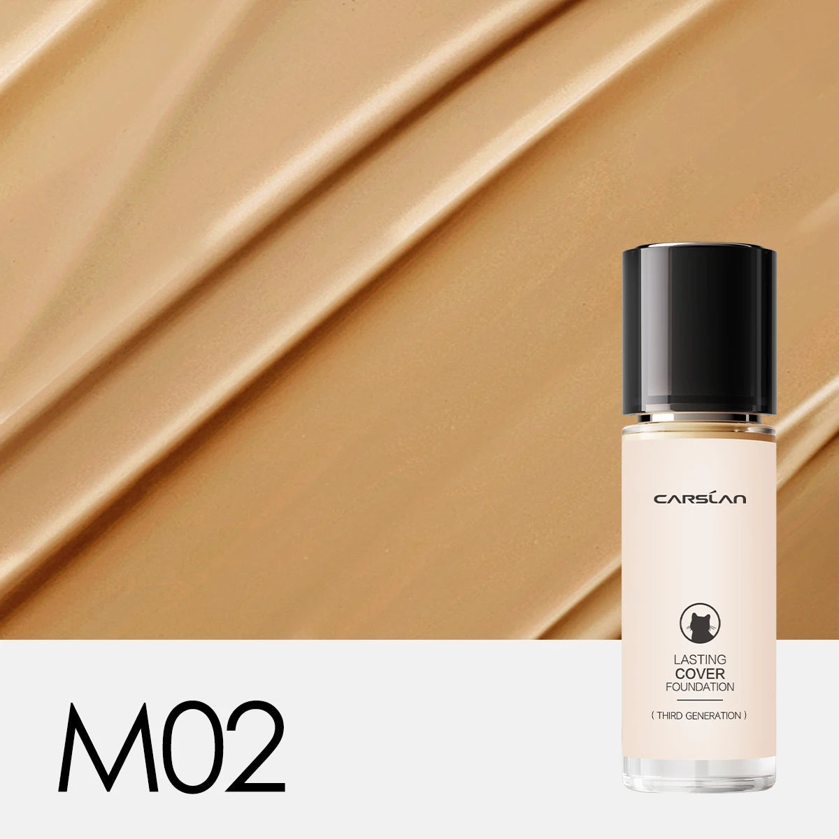 CARSLAN Long-Lasting Matte Liquid Foundation Full Coverage Vervelle