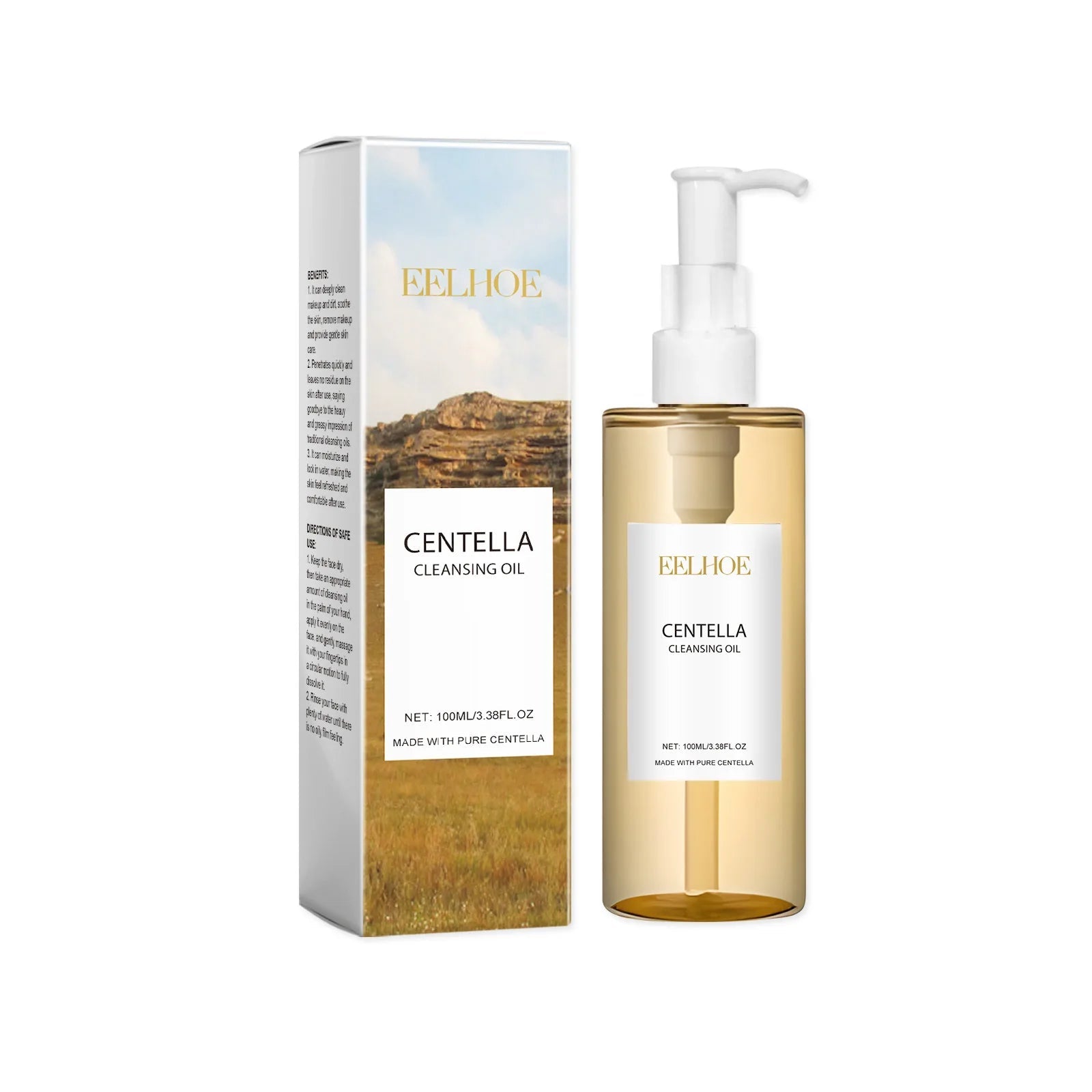Eelhoe 100ml Centella Cleansing Oil for Face and Makeup Removal Vervelle