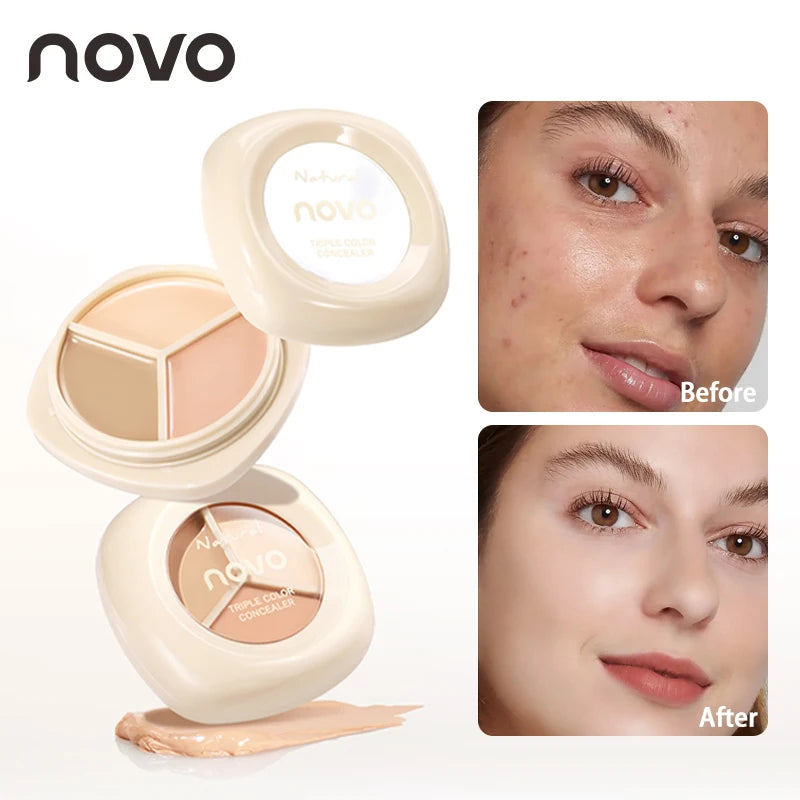Concealer palette, waterproof and long-lasting contouring effect