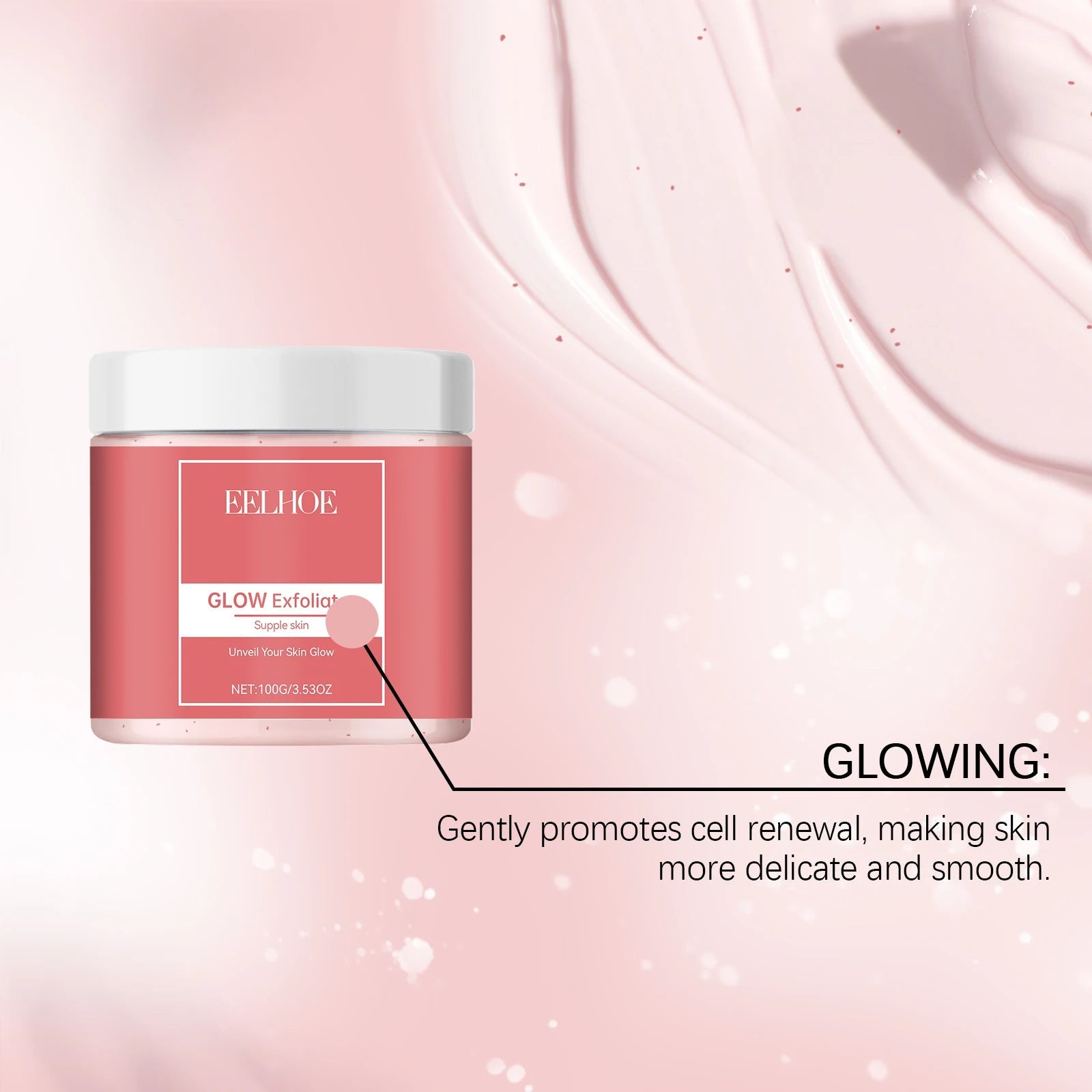 Eelhoe 100g Exfoliating Facial Scrub for Glowing Skin Vervelle