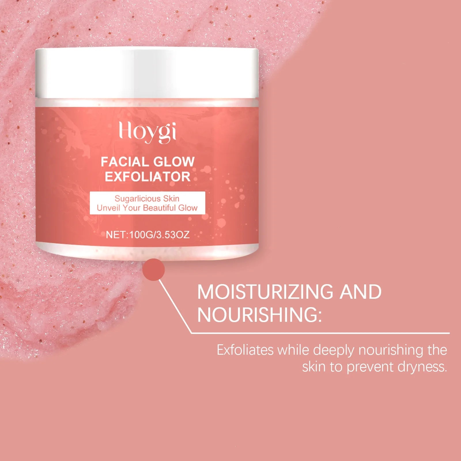 Hoygi 100g Facial Exfoliating Scrub for Glowing Skin Vervelle