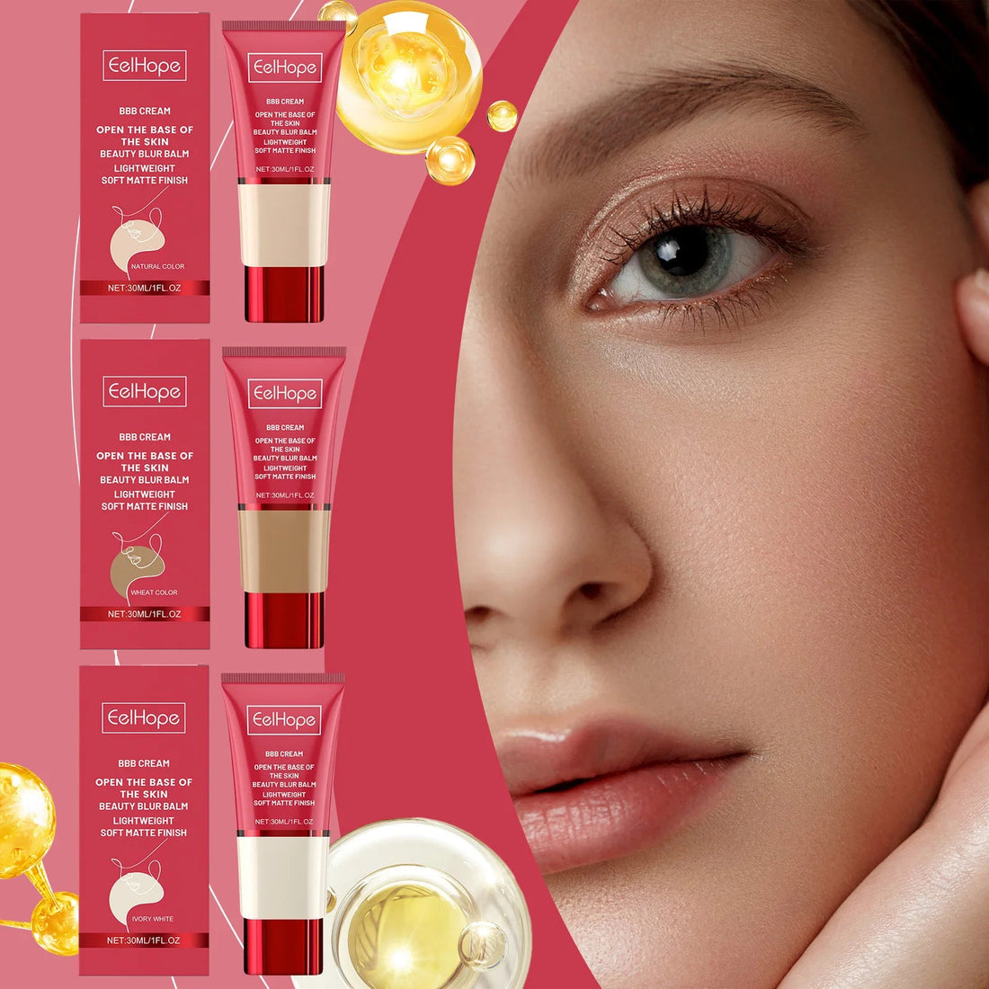 BB Cream – Full Coverage Waterproof Foundation for Even Skin Tone & Oil Control Vervelle