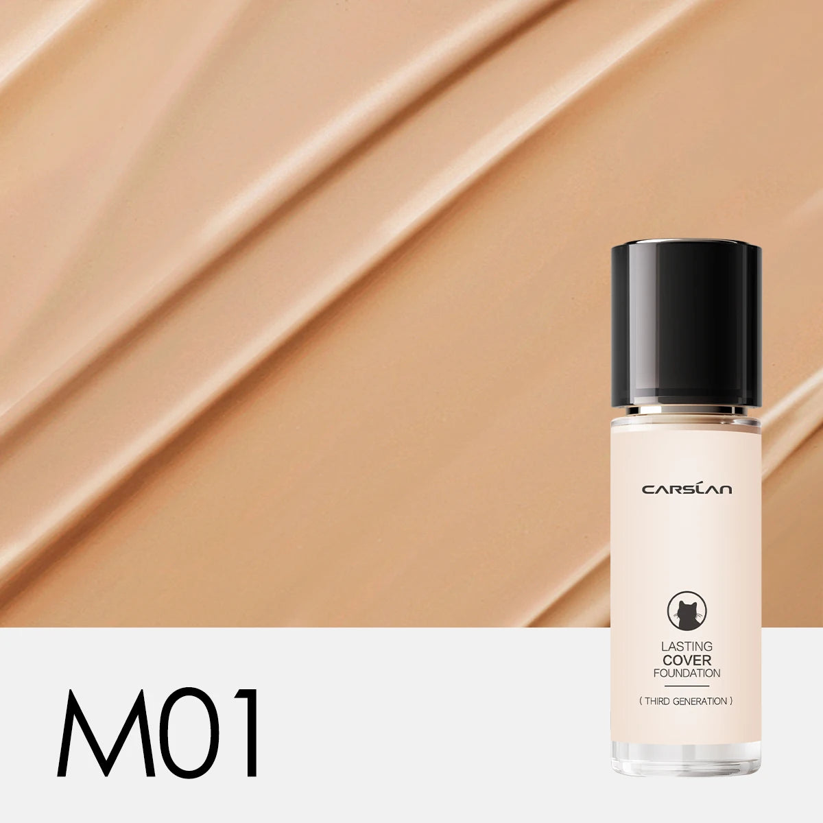 CARSLAN Long-Lasting Matte Liquid Foundation Full Coverage Vervelle