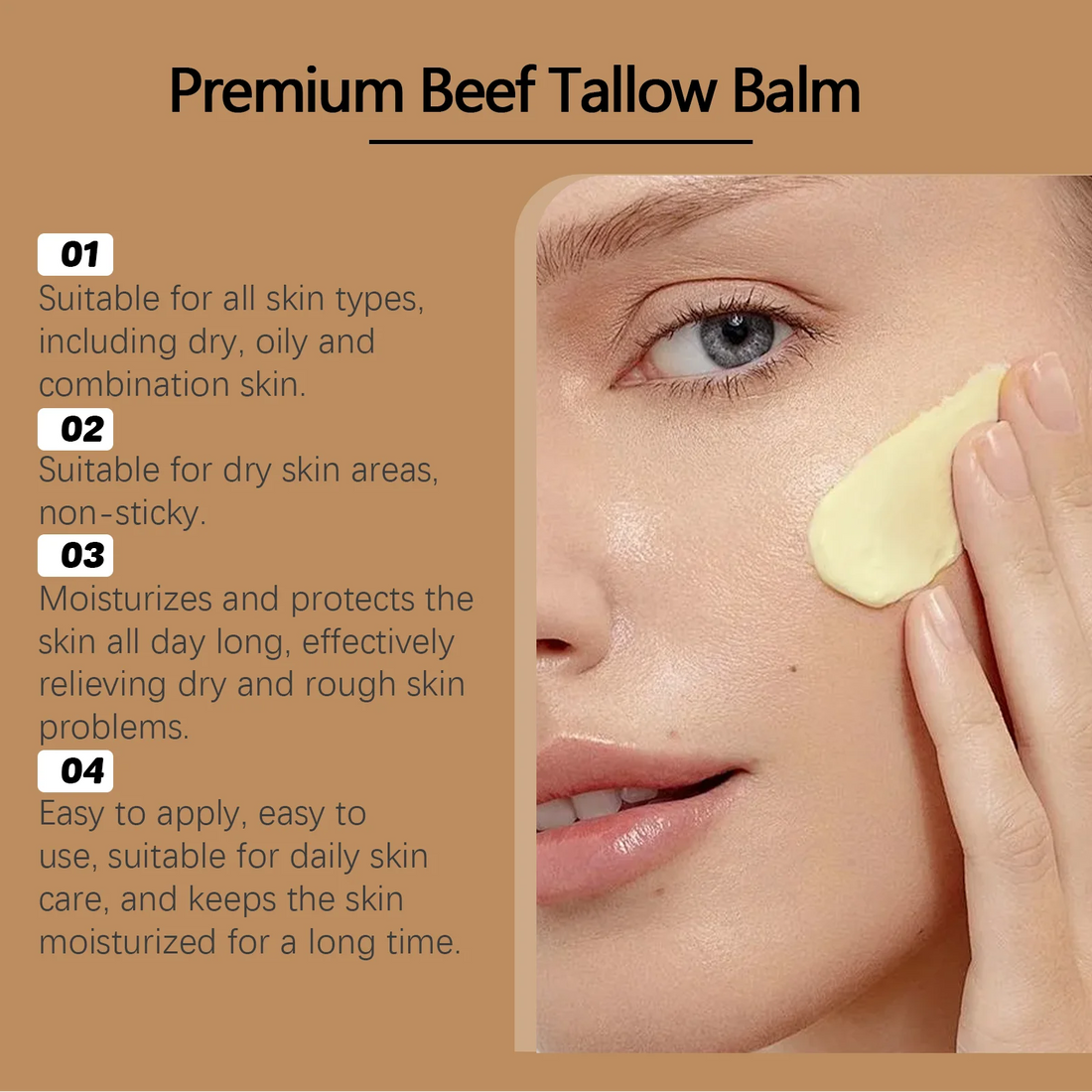Hoygi 50g Tallow Face Cream: Hydration & Skin Repair
