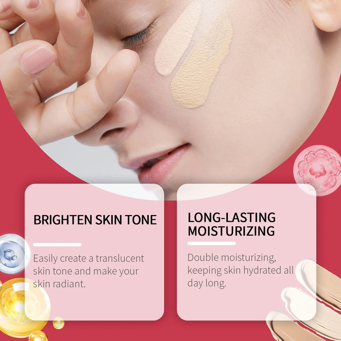 BB Cream – Full Coverage Waterproof Foundation for Even Skin Tone & Oil Control Vervelle