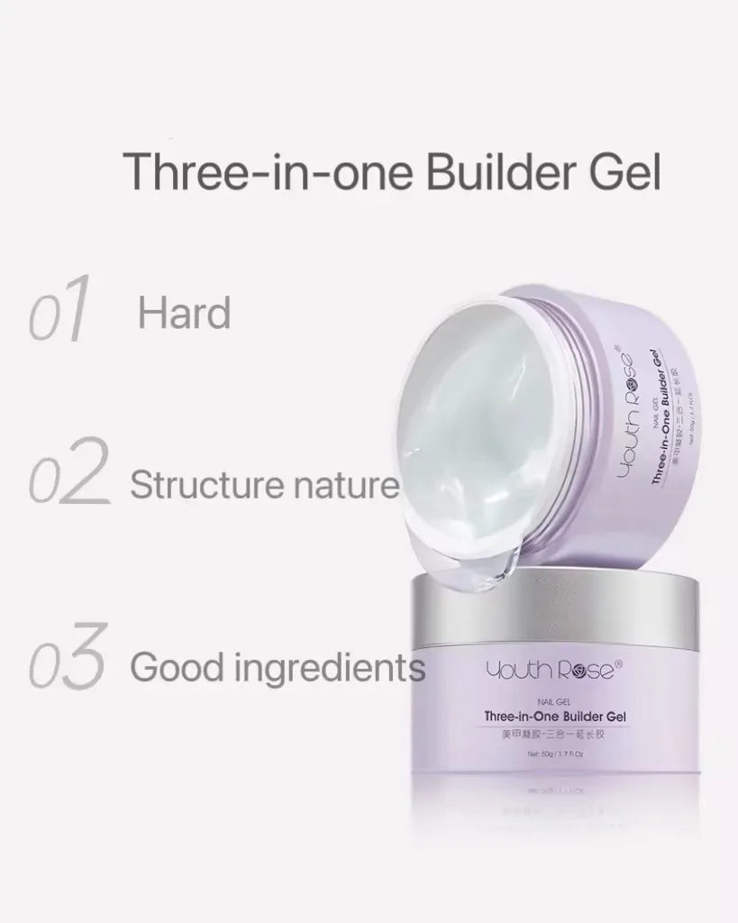 Youth Rose Super Hardener Builder Extension Gel Nail Polish Three-in-one Uv Gel