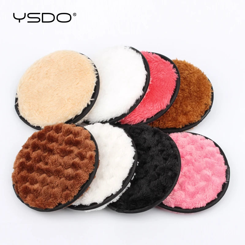 3pcs Reusable Microfiber Makeup Remover Pads – Facial Care