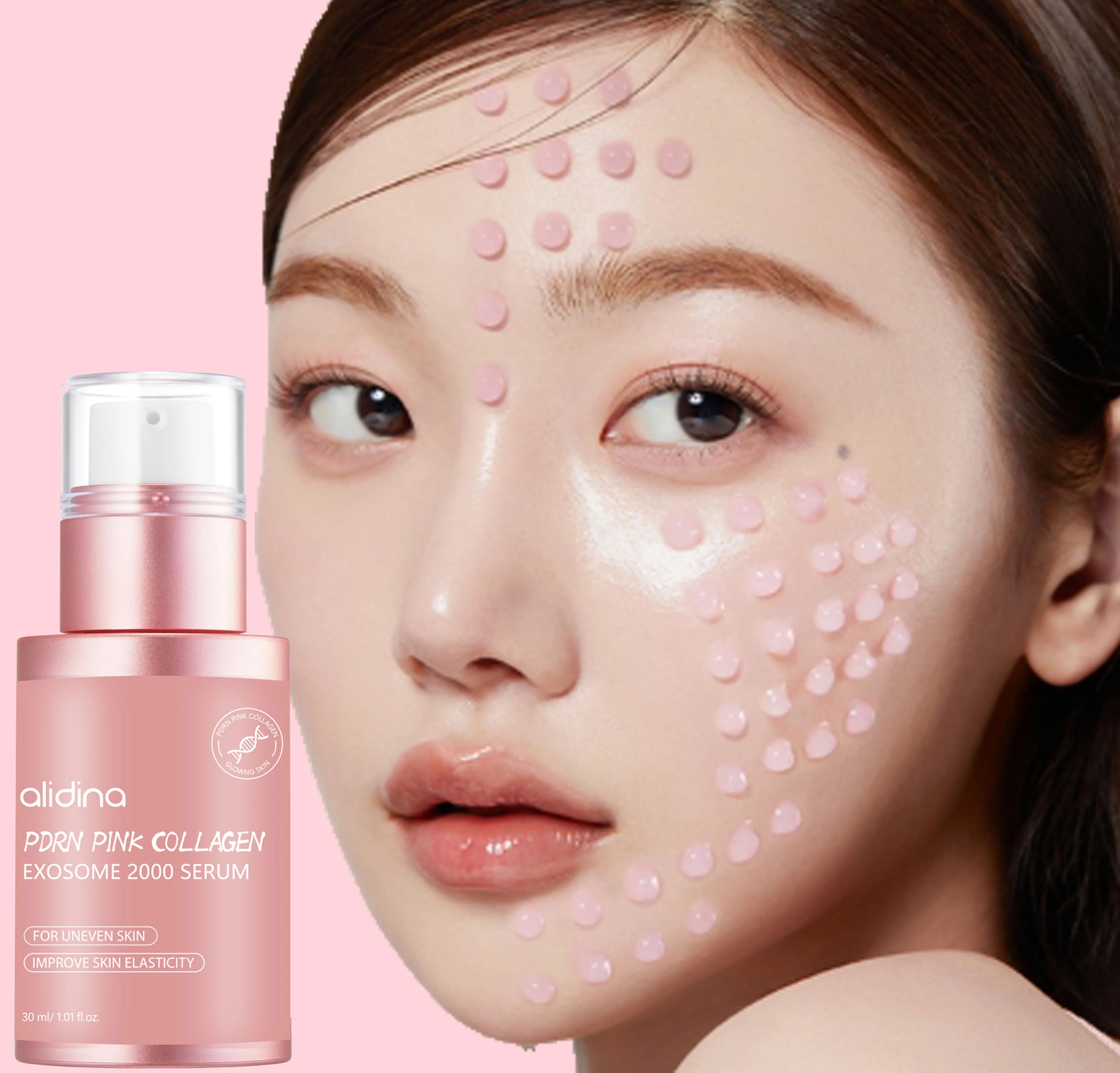Y Korean Salmon PDRN Pink Collagen Exoso Serum 7500 PPM Uneven Skin Tone Pore Care Skin Quality Improvement Korean Skin Care