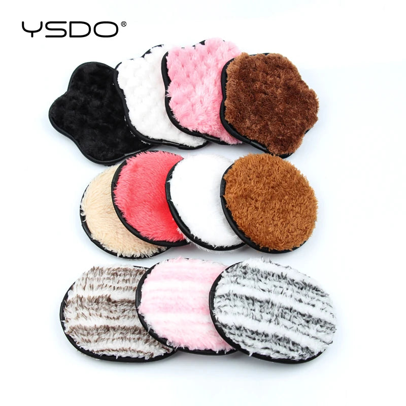 3pcs Reusable Microfiber Makeup Remover Pads – Facial Care