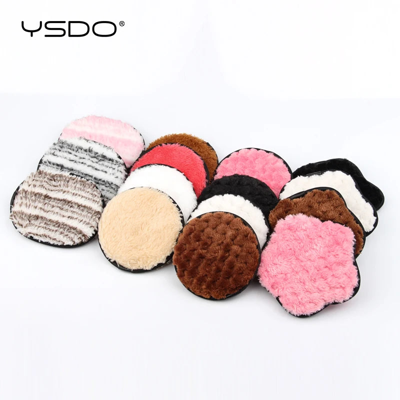 3pcs Reusable Microfiber Makeup Remover Pads – Facial Care