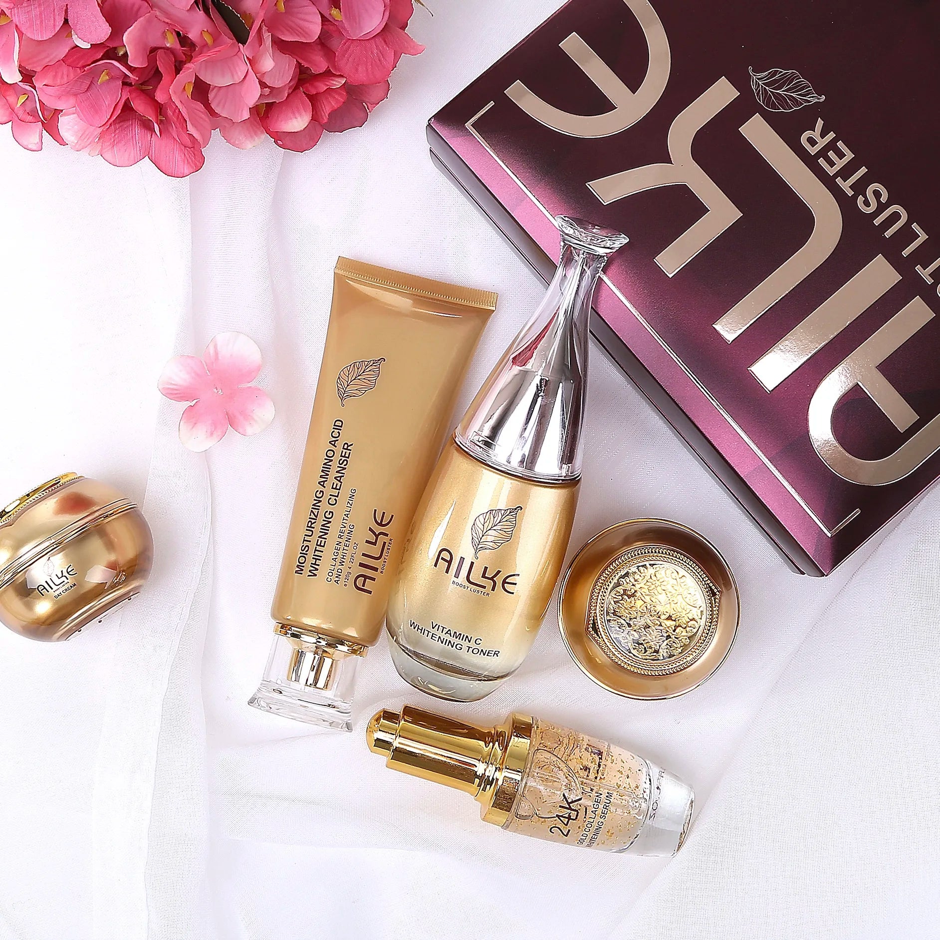 AILKE Skin Care Set: Whitening, Moisturizing & Anti-Wrinkle