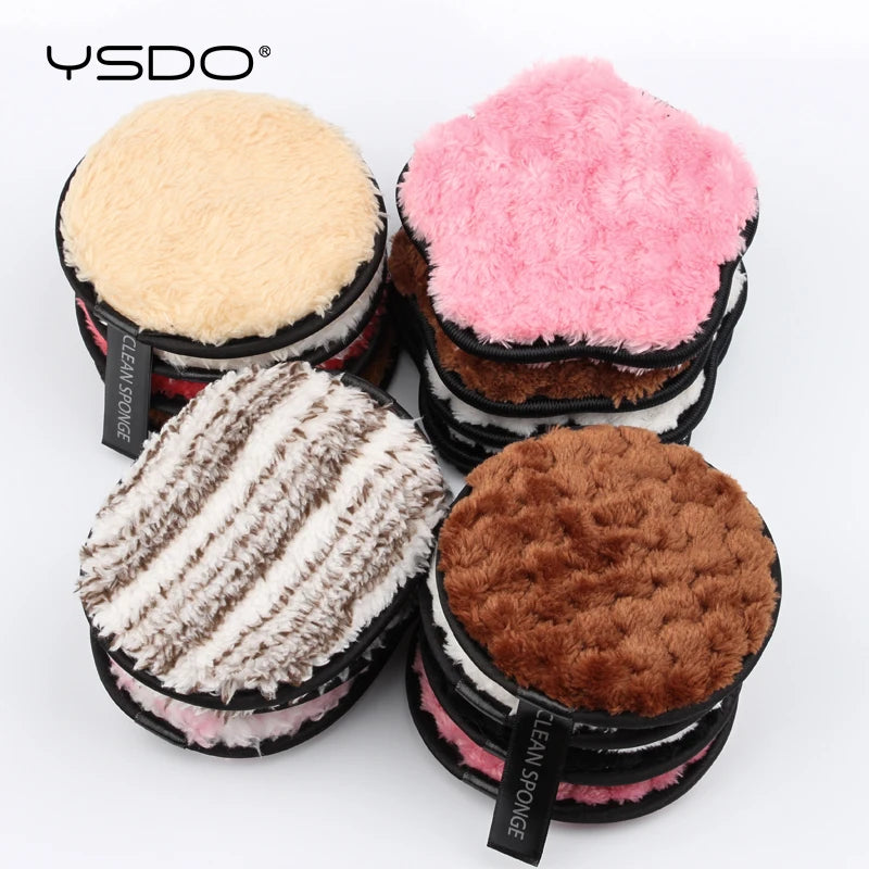 3pcs Reusable Microfiber Makeup Remover Pads – Facial Care