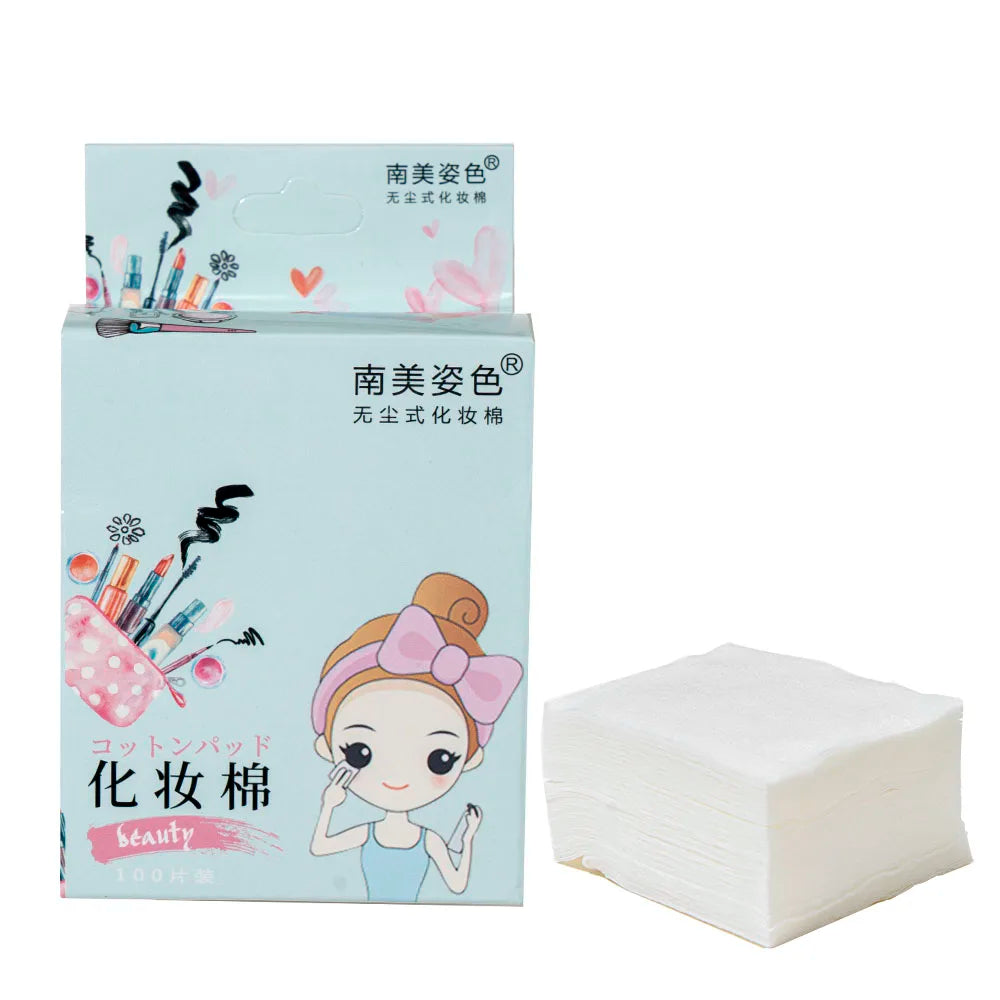 100pcs Disposable Cotton Pads – Makeup & Facial Care