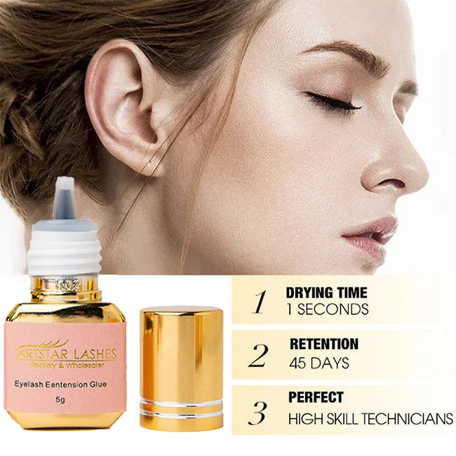 Lash Extension Glue Strong Eyelash Extension Adhesive for Semi Permanent Lash Fast Drying Korea Eyelash Glue