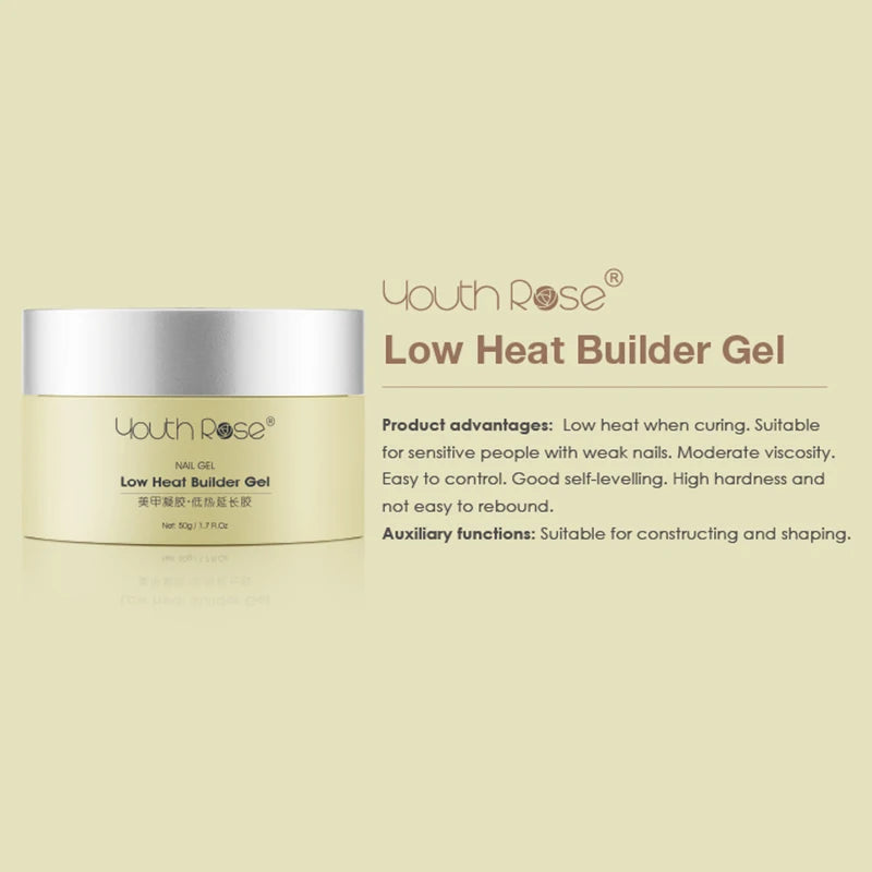 Youth Rose Super Hardener Builder Extension Gel Nail Polish Three-in-one Uv Gel