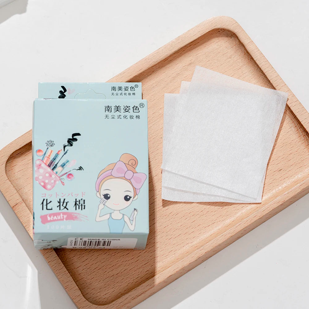 100pcs Disposable Cotton Pads – Makeup & Facial Care