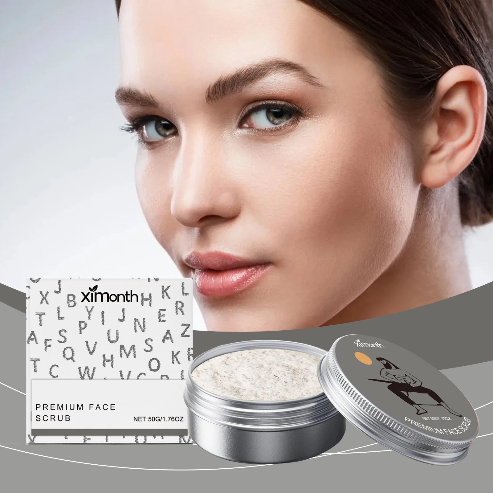 Deep Pore Exfoliating Facial Scrub Mild Ingredients Gel for Hydrating and Refreshing