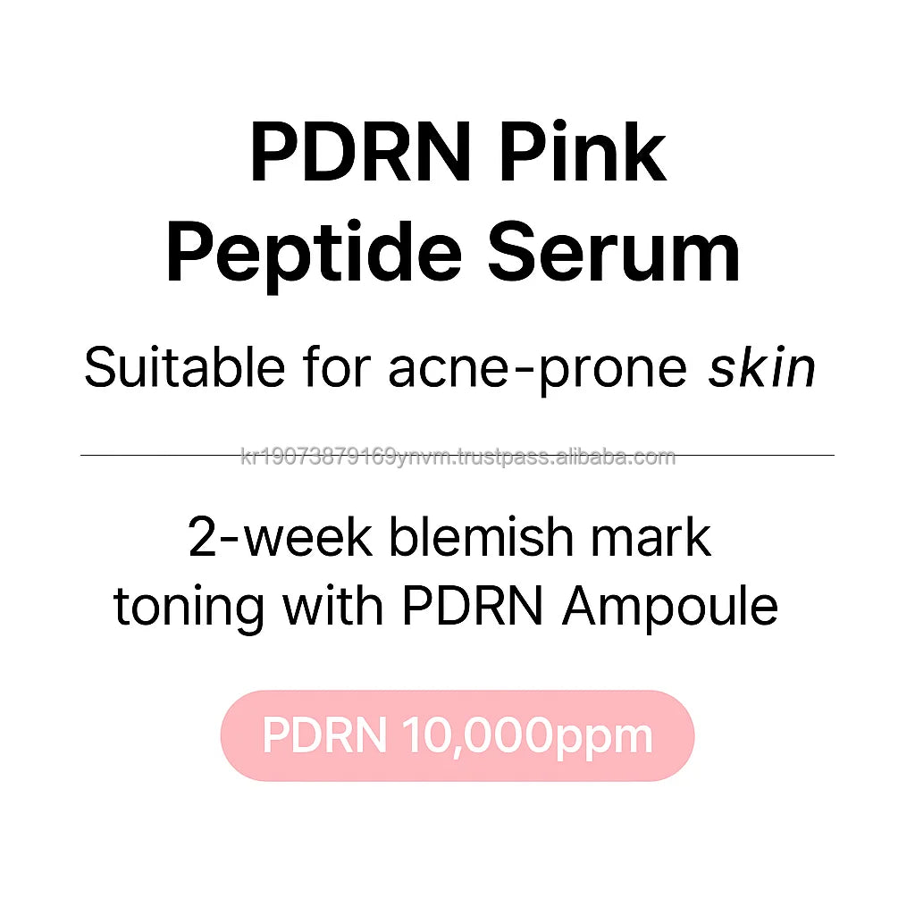 Korean Premium PDRN Salmon Coenzyme Q10 Vitamin B Hyaluronic Acid Pink Peptide Ampoule Serum