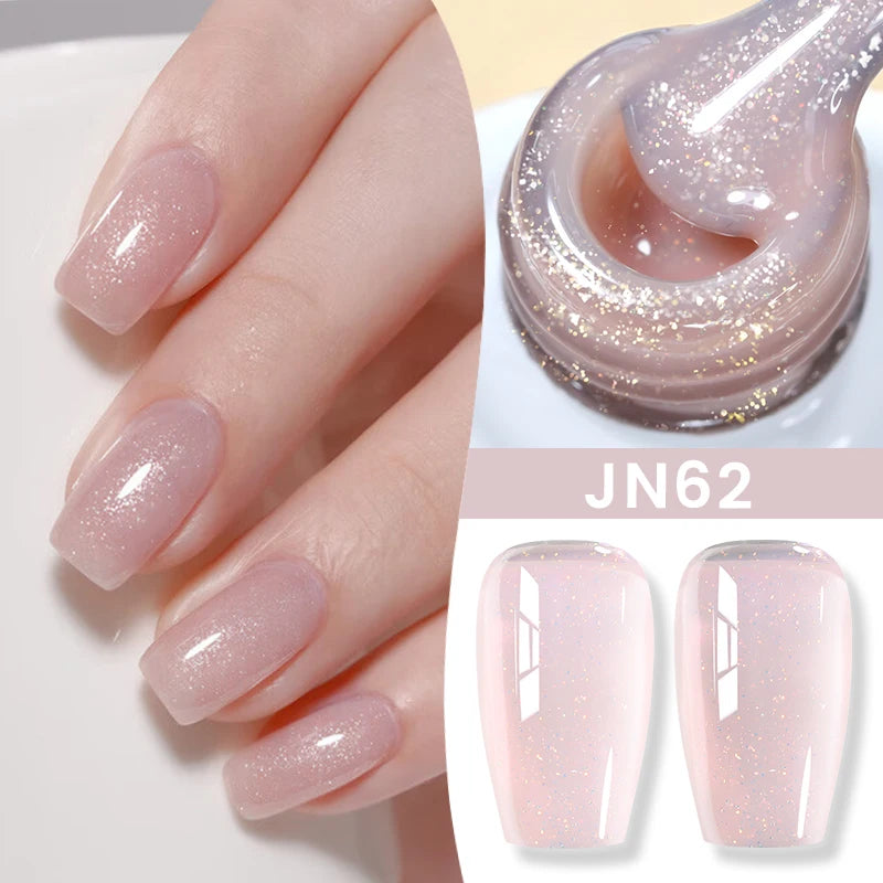 BORN PRETTY Jelly Nude Gel Nail Polish 10ml Light Pink