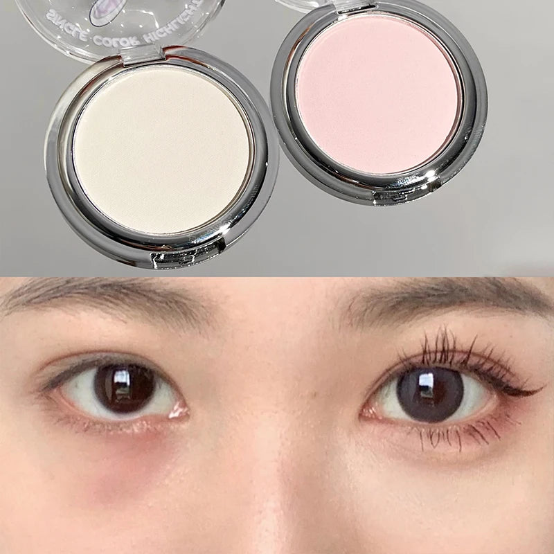 Facial Highlighter Makeup Palette Pink Bunny Face Matte Highlight Lasting Eyeshadow