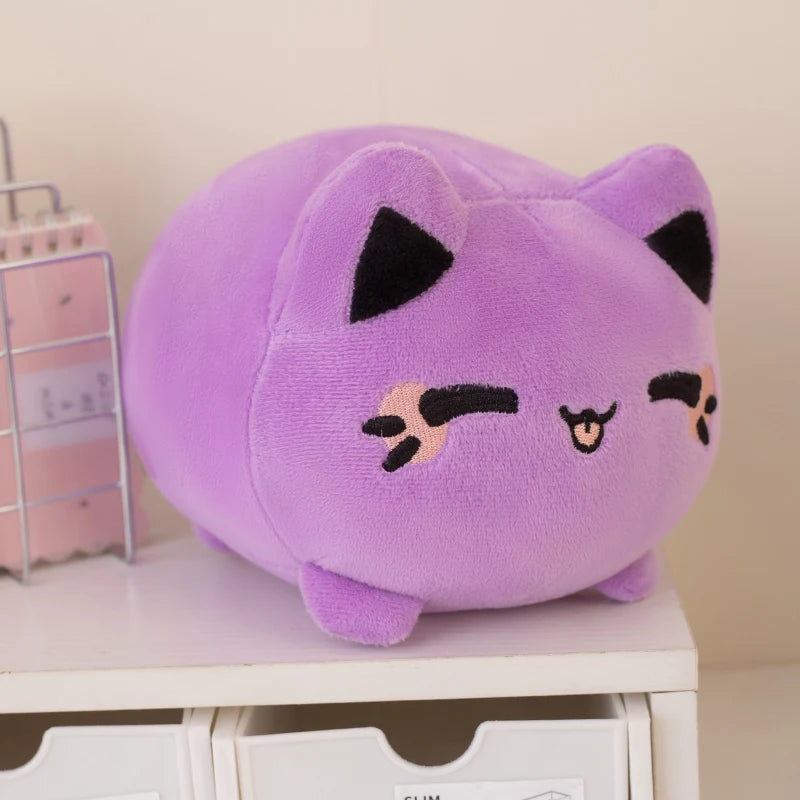 Plump Peach Cat Plush Vervelle