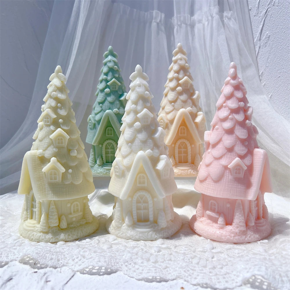 Christmas Pine Tree Silicone Mold for DIY Candle and Craft Projects