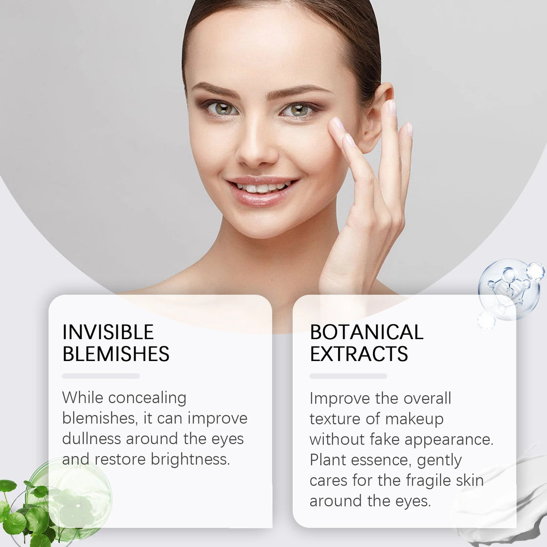 Eyes Dark Concealer Invisible Eye Dark Circles Cover Acne Light Concealer