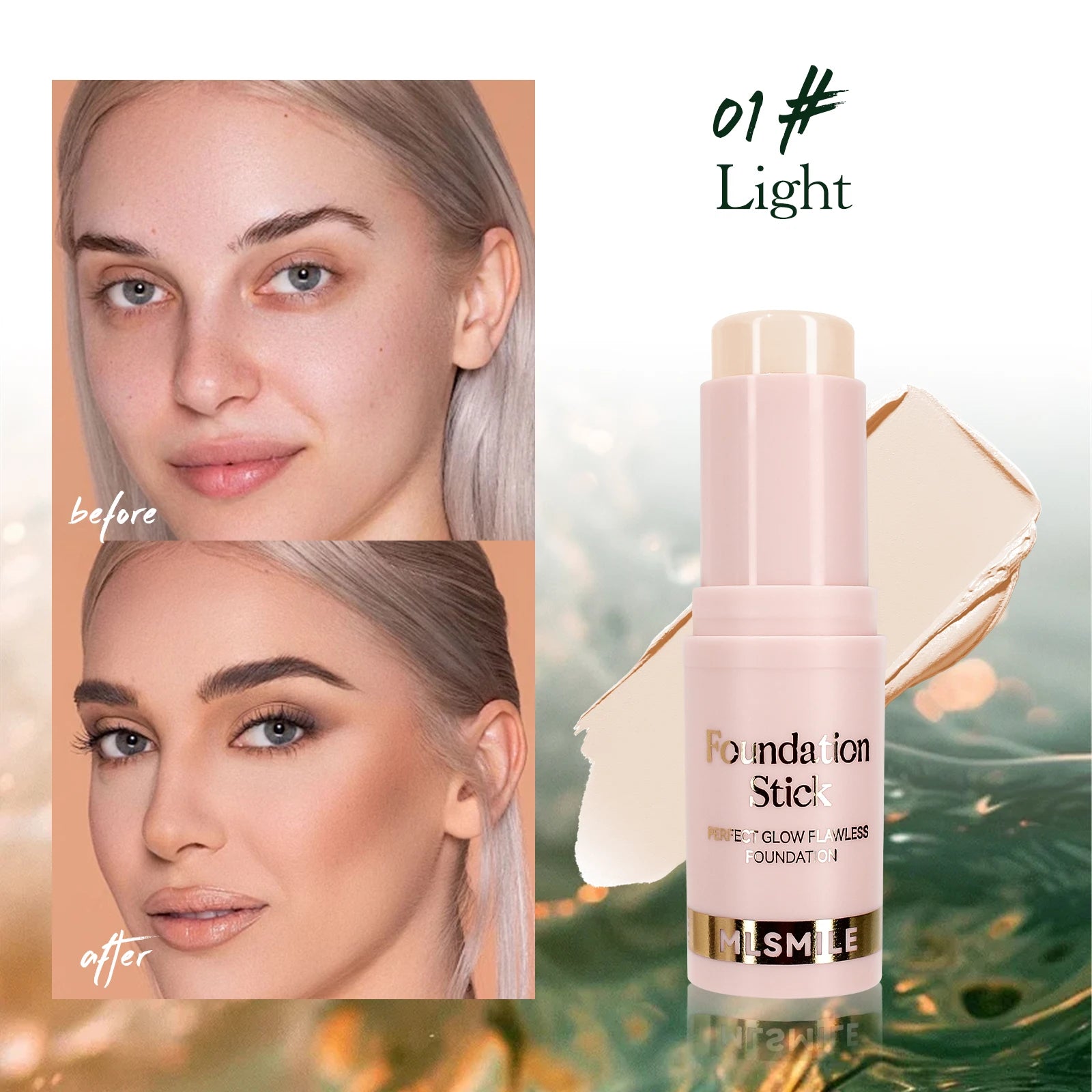 Foundation Stick - Matte Finish, Blendable Cream Formula with Natural Glow