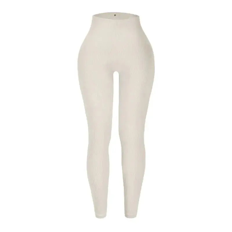 Women High Waist Thread-Knit Seamless Leggings Hip-Lifting Fitness Pants Vervelle