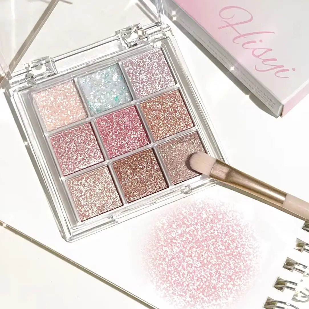 Pearlescent Glitter Highlighter & Eyeshadow Palette