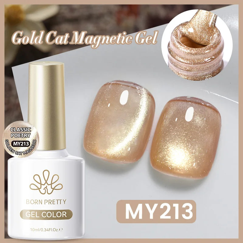 BORN PRETTY 10ml Silver Cat Magnetic Gel Nail Polish