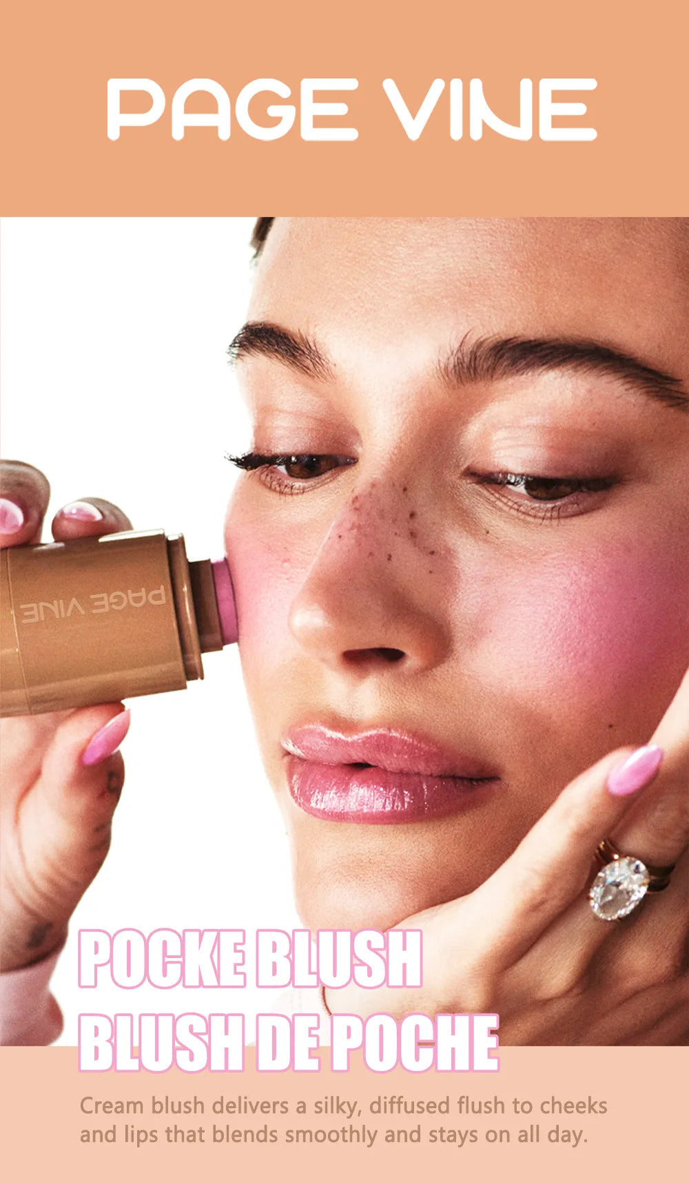 Pocket Lip & Cheek Blush Stick Vervelle