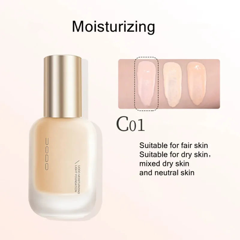 UODO Hydrating Oil-Control Liquid Foundation Matte Finish Vervelle