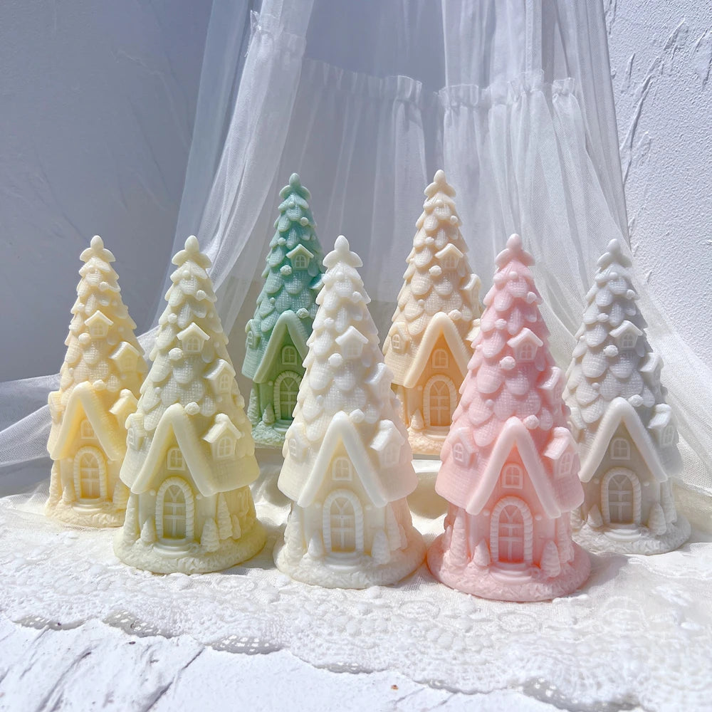 Christmas Pine Tree Silicone Mold for DIY Candle and Craft Projects