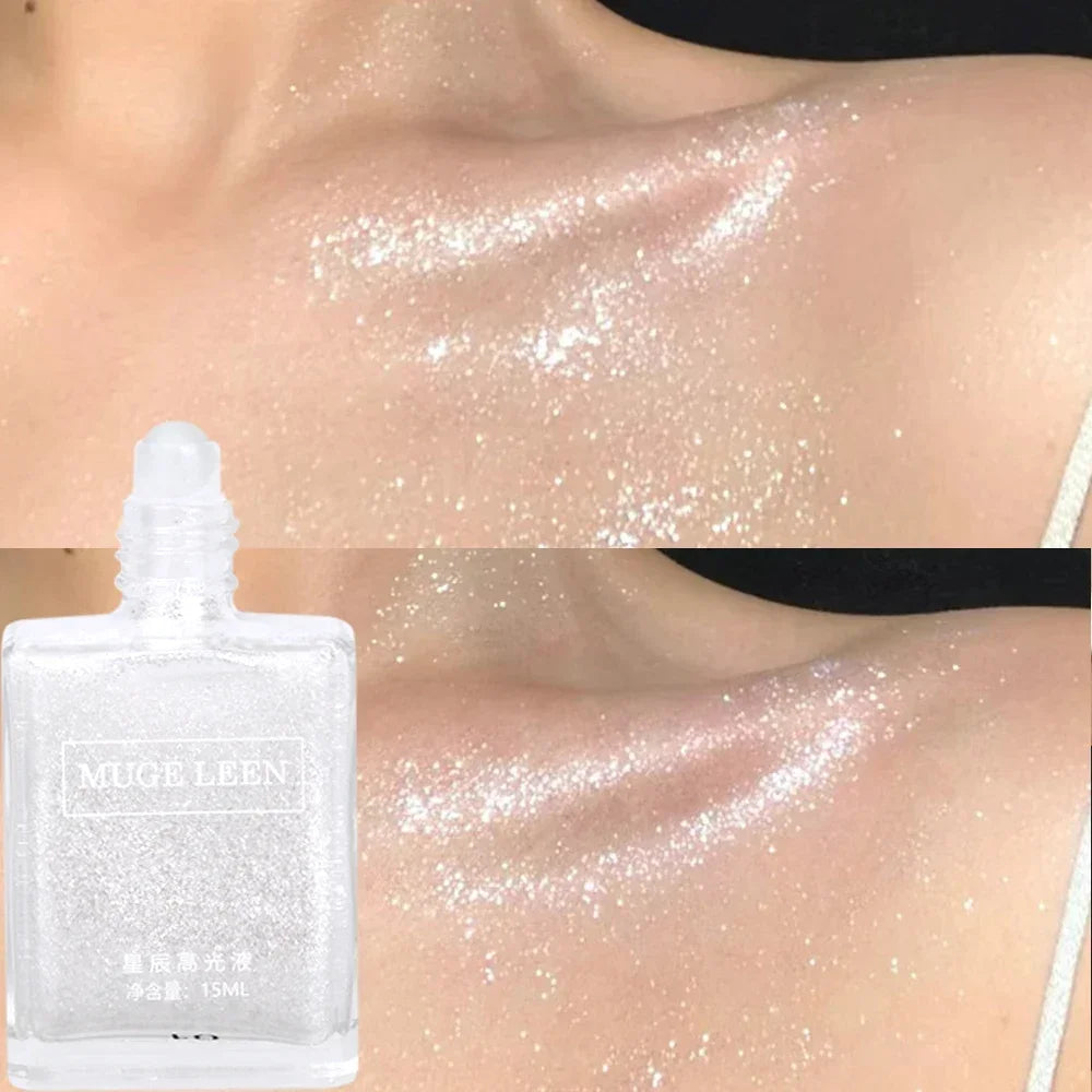 Mini Liquid Highlight High Gloss Glitter Moisturizing Non-sticky Brightening Facial Body Highlighter