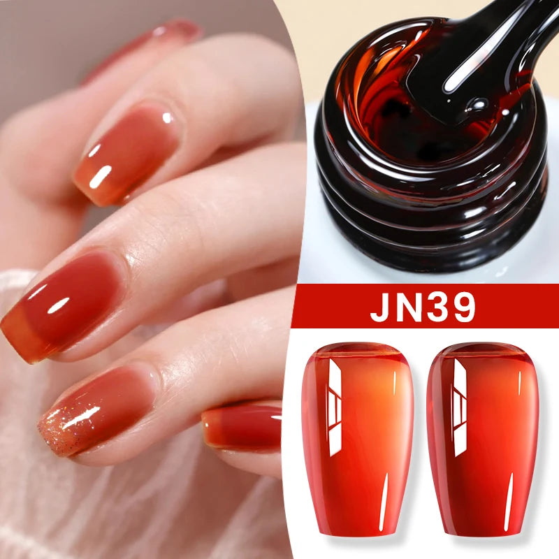 BORN PRETTY Jelly Nude Gel Nail Polish 10ml Light Pink