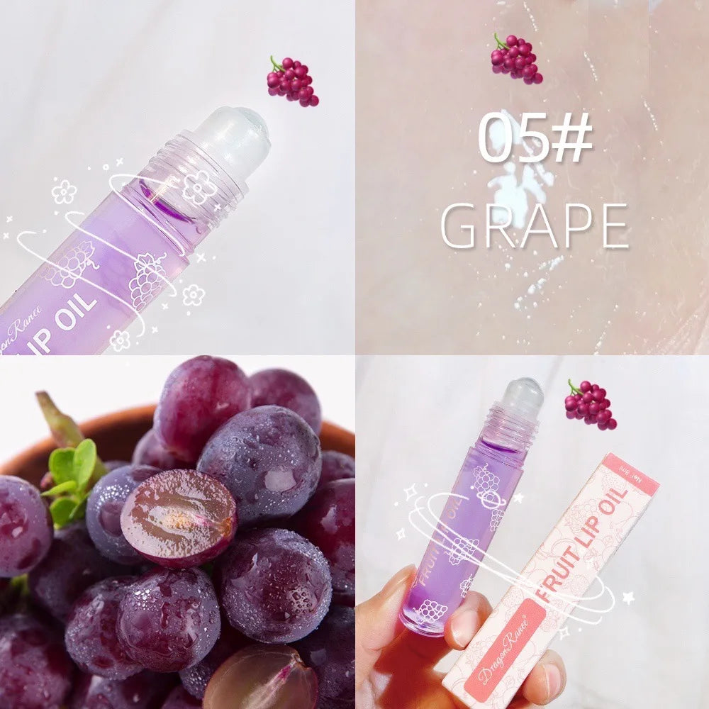 Hydrating Lip Oil Roller – Transparent Moisturizing Balm