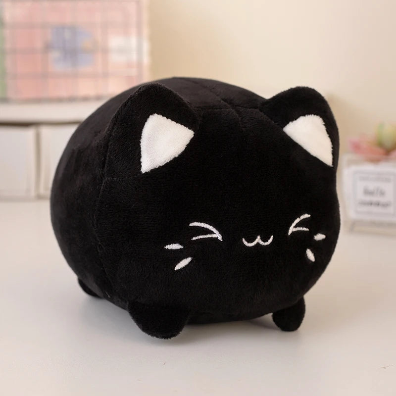 Plump Peach Cat Plush Vervelle