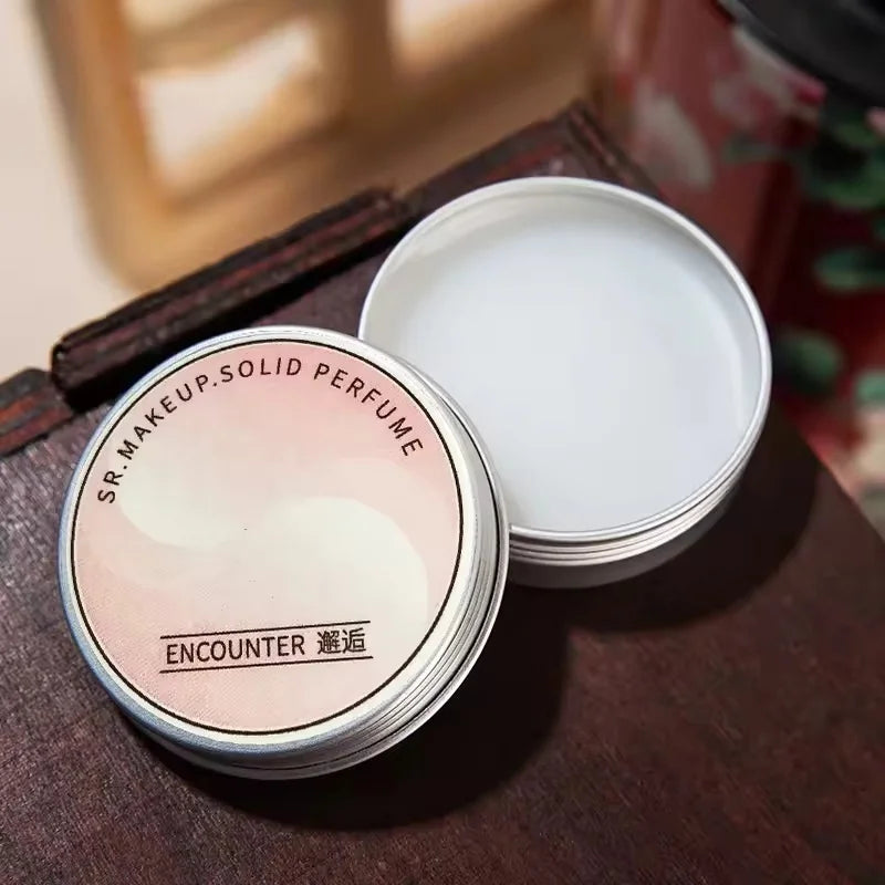Solid Fragrance Balm Lavender Rose Peony Lotus 15g for Women – Portable Long-lasting Scented Cream