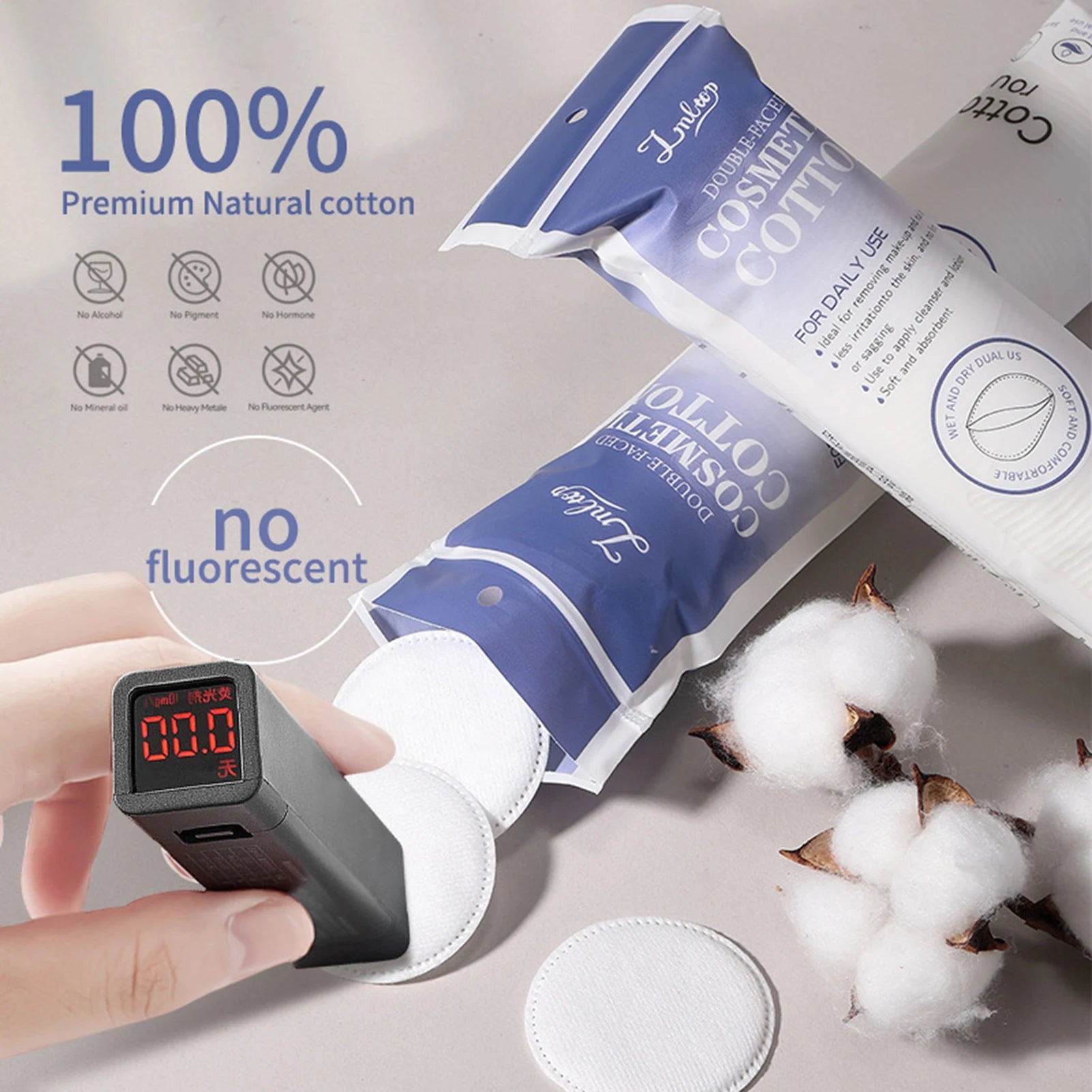 80/100/150pcs Disposable Cotton Pads – Makeup & Nail Care