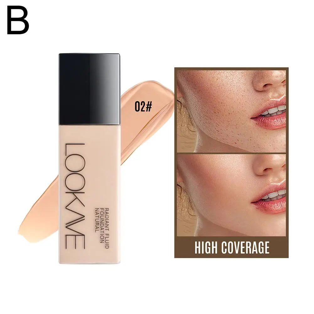 LOOKAVE Long-Lasting Liquid Foundation Full Coverage Matte Vervelle