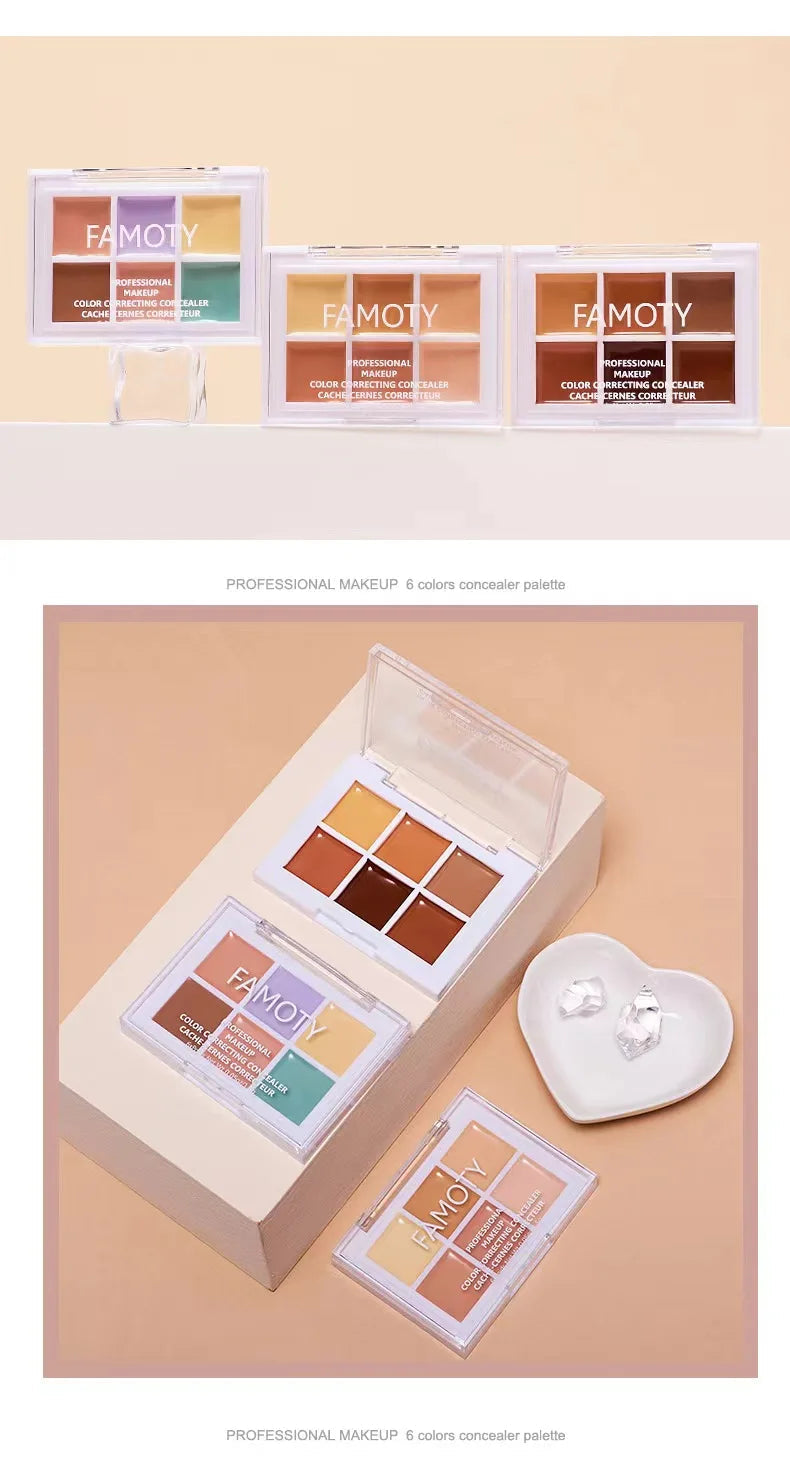 9-Tone Concealer Palette – Full Coverage for Acne, Dark Circles & Brightening Vervelle