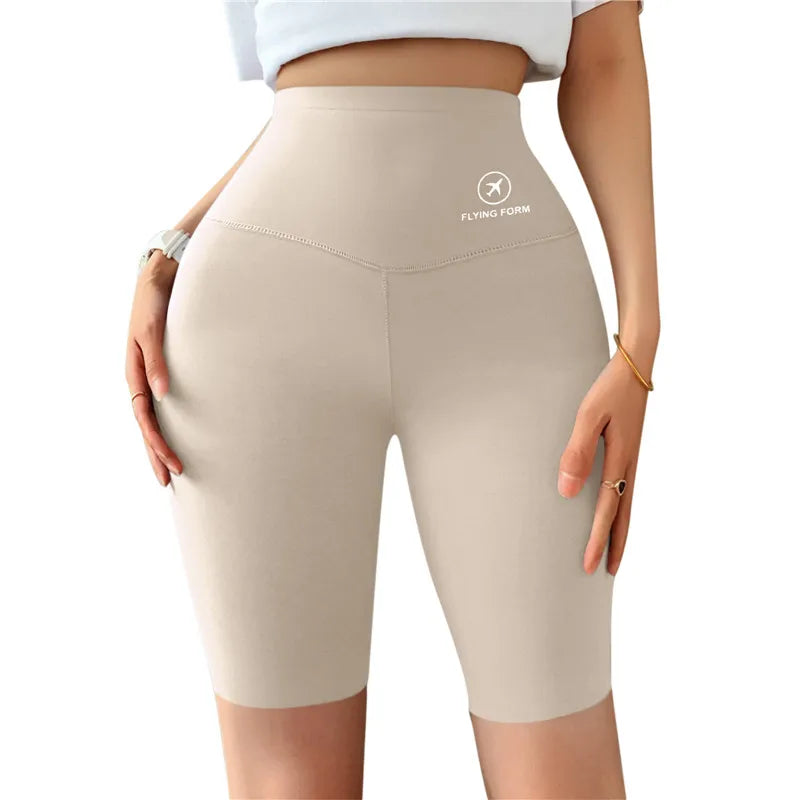 Sports Short Leggings Gym Fitness Push Up Shorts Women Yoga Slim Fit Half Pants Elastic High Waist Summer Thin Workout Tights Vervelle
