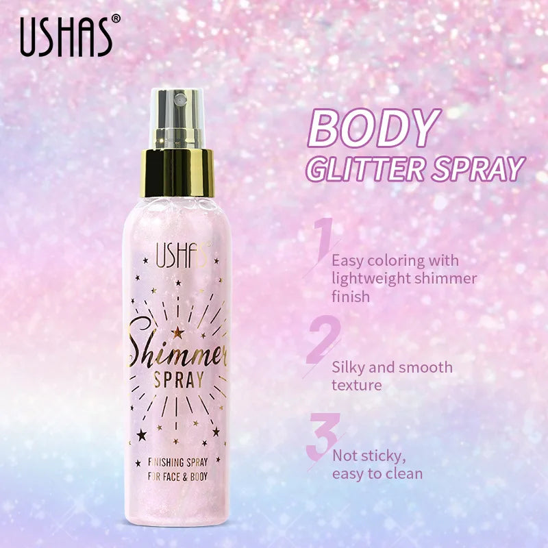 Liquid Highlight Spray Body Face Waterproof Makeup