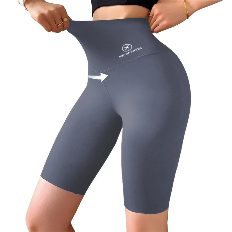 Sports Short Leggings Gym Fitness Push Up Shorts Women Yoga Slim Fit Half Pants Elastic High Waist Summer Thin Workout Tights Vervelle