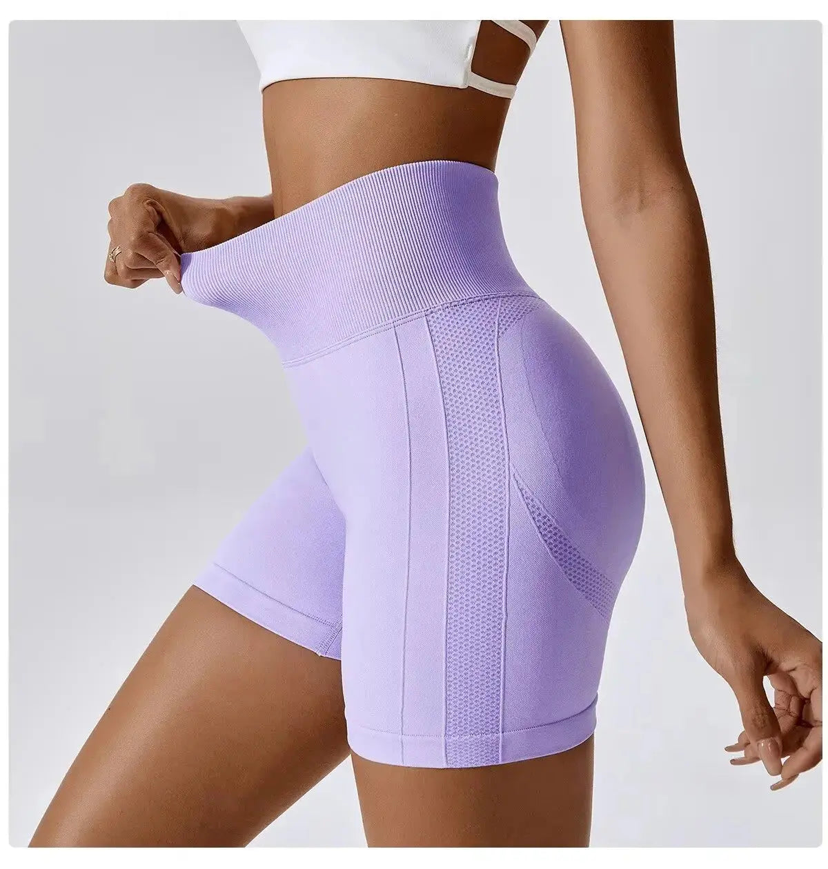Women’s High-Waist Seamless Sports Shorts – Push-Up Gym, Yoga & Fitness Vervelle