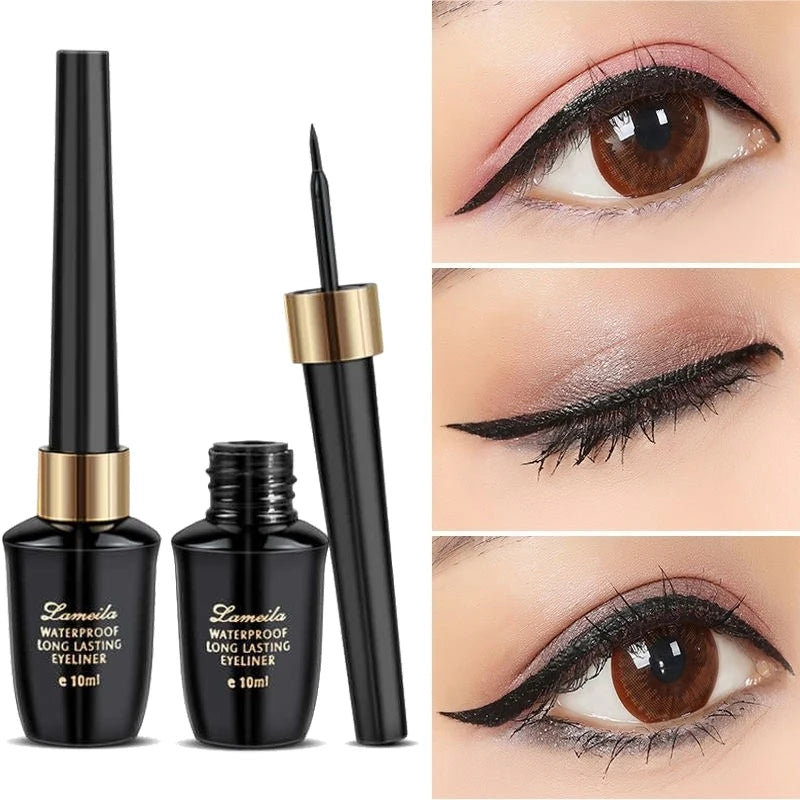Long-Lasting Ultra-Fine Waterproof Black Gel Eyeliner Pen