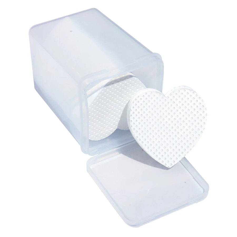 200pcs Heart-Shaped Cotton Pads – Nail & Eyelash Care