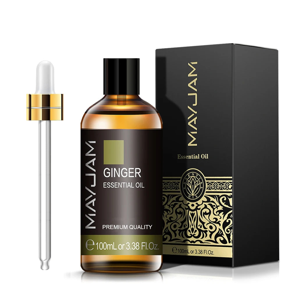 MAYJAM Essential Oils 100ml – Peppermint, Lavender & Lemongrass for Diffuser, Massage & Relaxation