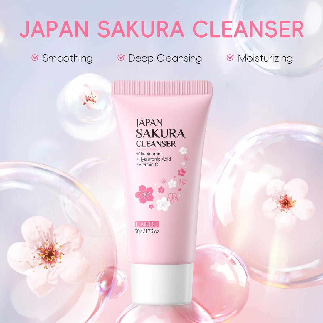 Laikou Sakura Whitening Cleanser Vervelle